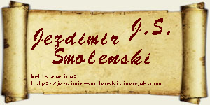 Jezdimir Smolenski vizit kartica